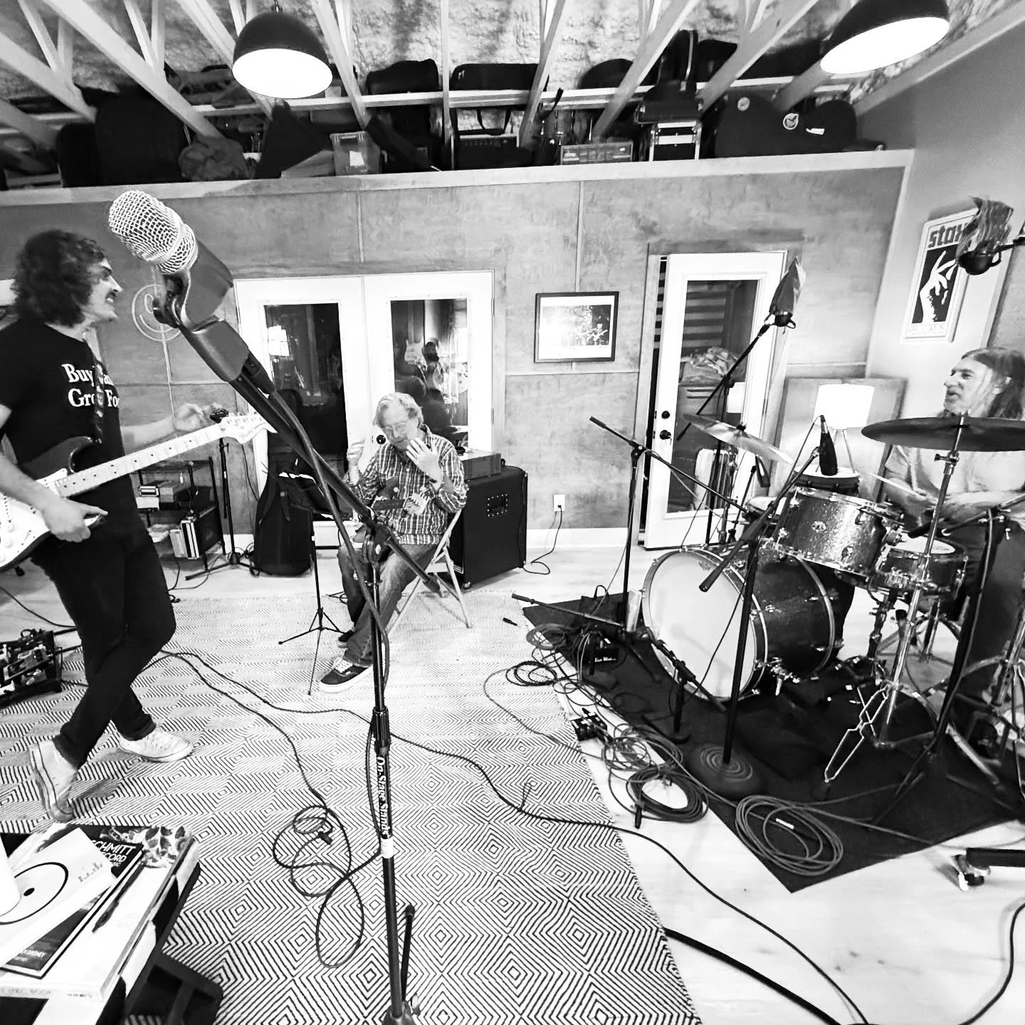 Had a fun rehearsal last night at the studio with a great band. Join me, @chelsterville24, @bkok_ok_ , @haggerty_sourdough and @peterlevin111 in the @eastsidebowl lounge for an early, free set at 7 PM tonight!