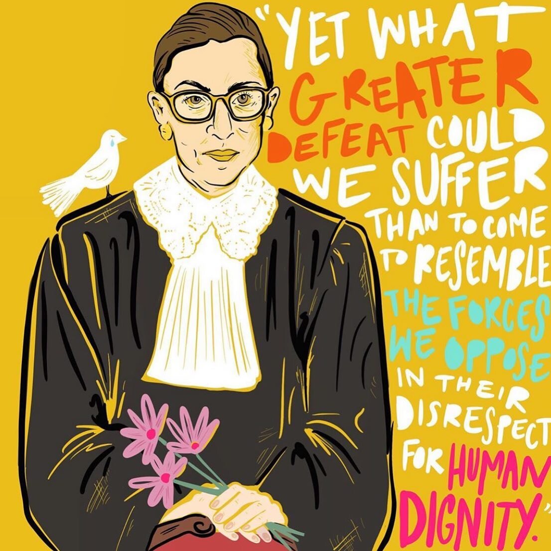 RIP RBG 🧡 via @czillustration