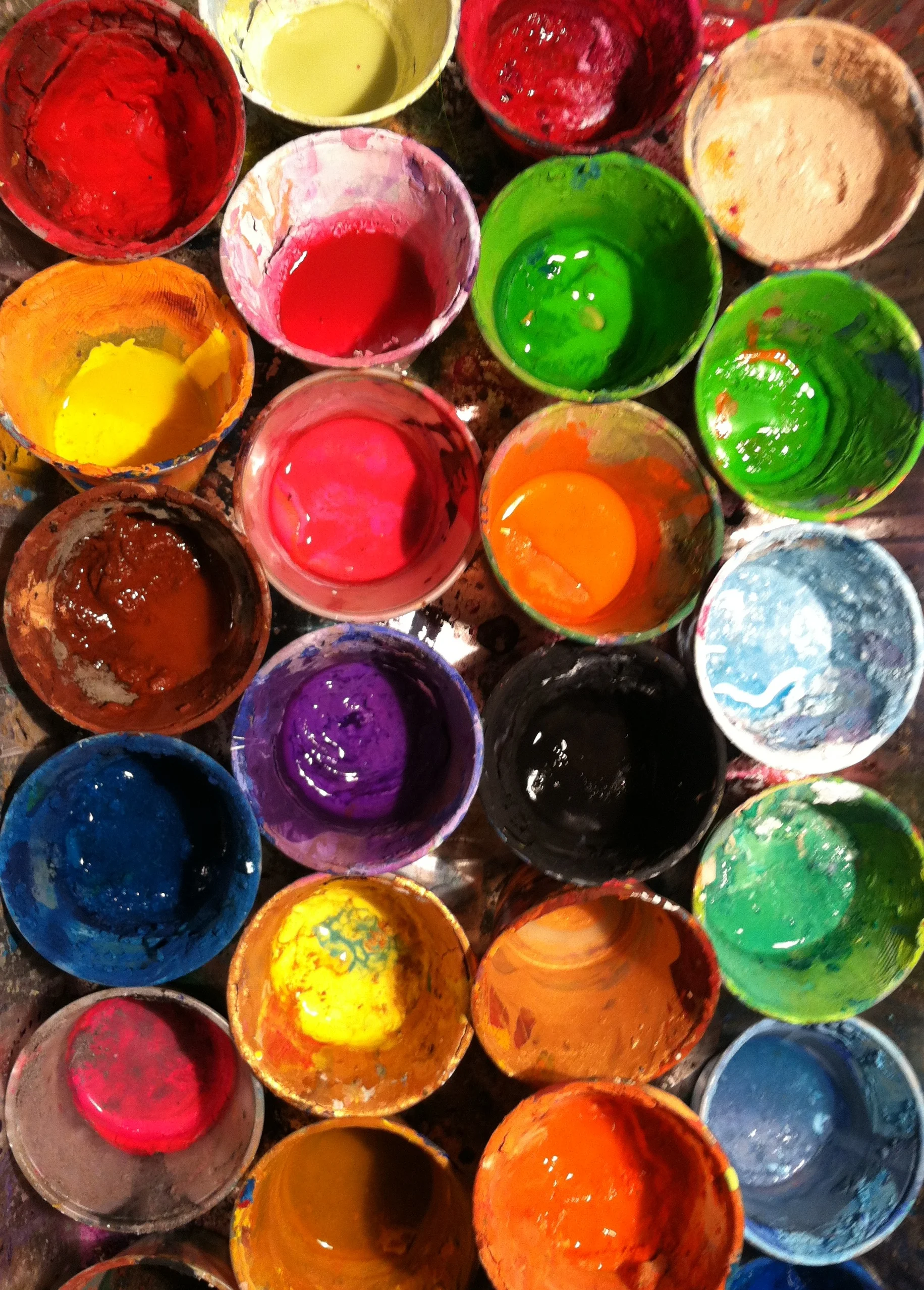My paint pots
