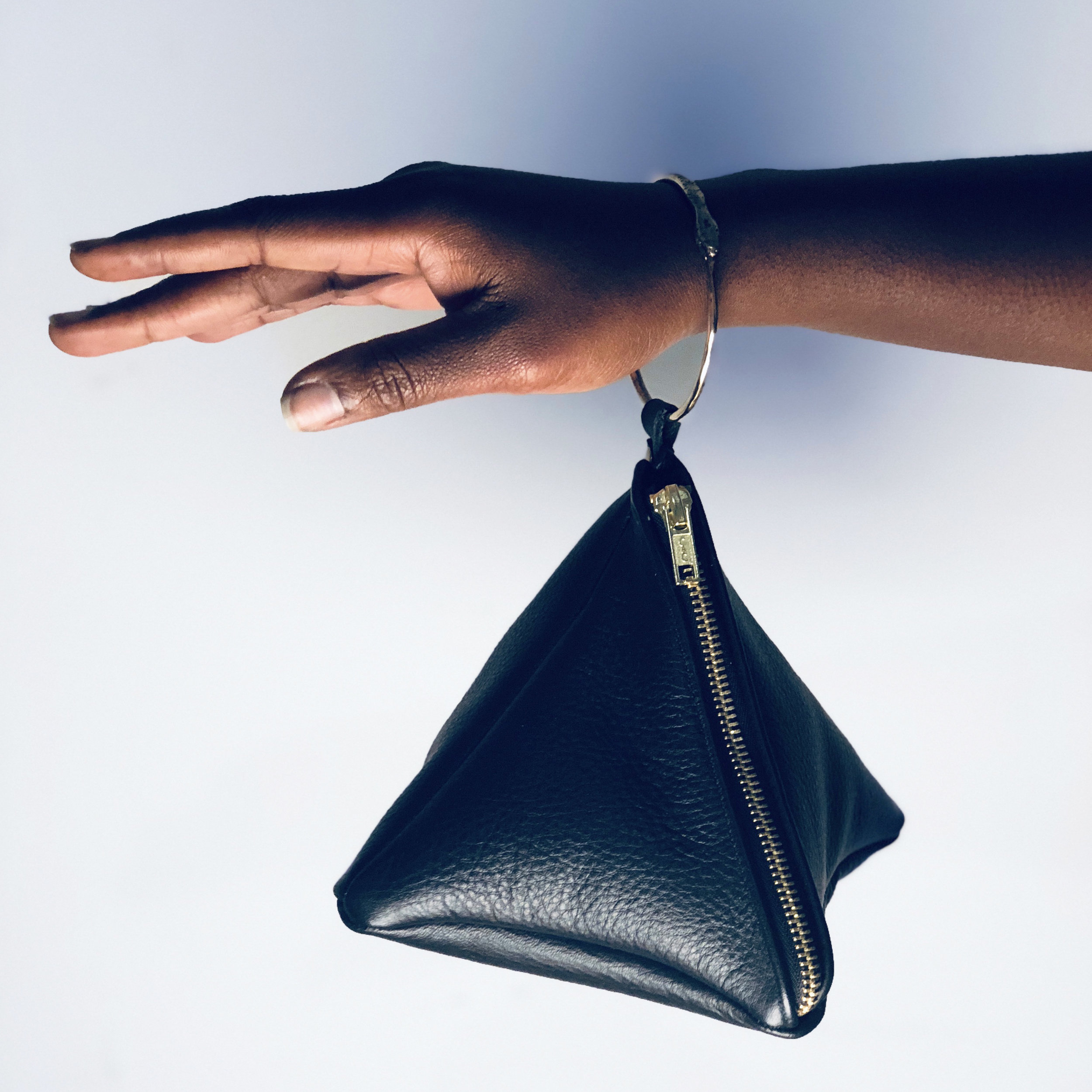 Black Only Pyramid Wristlet.jpg