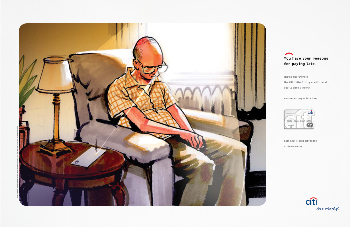 Hard to tell in the sketch, but this man's eye glasses are igniting his bill.