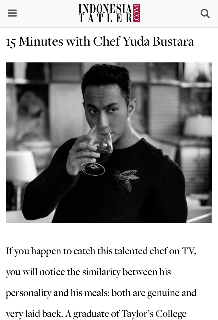 Featured in Indonesian Tatler March 2016