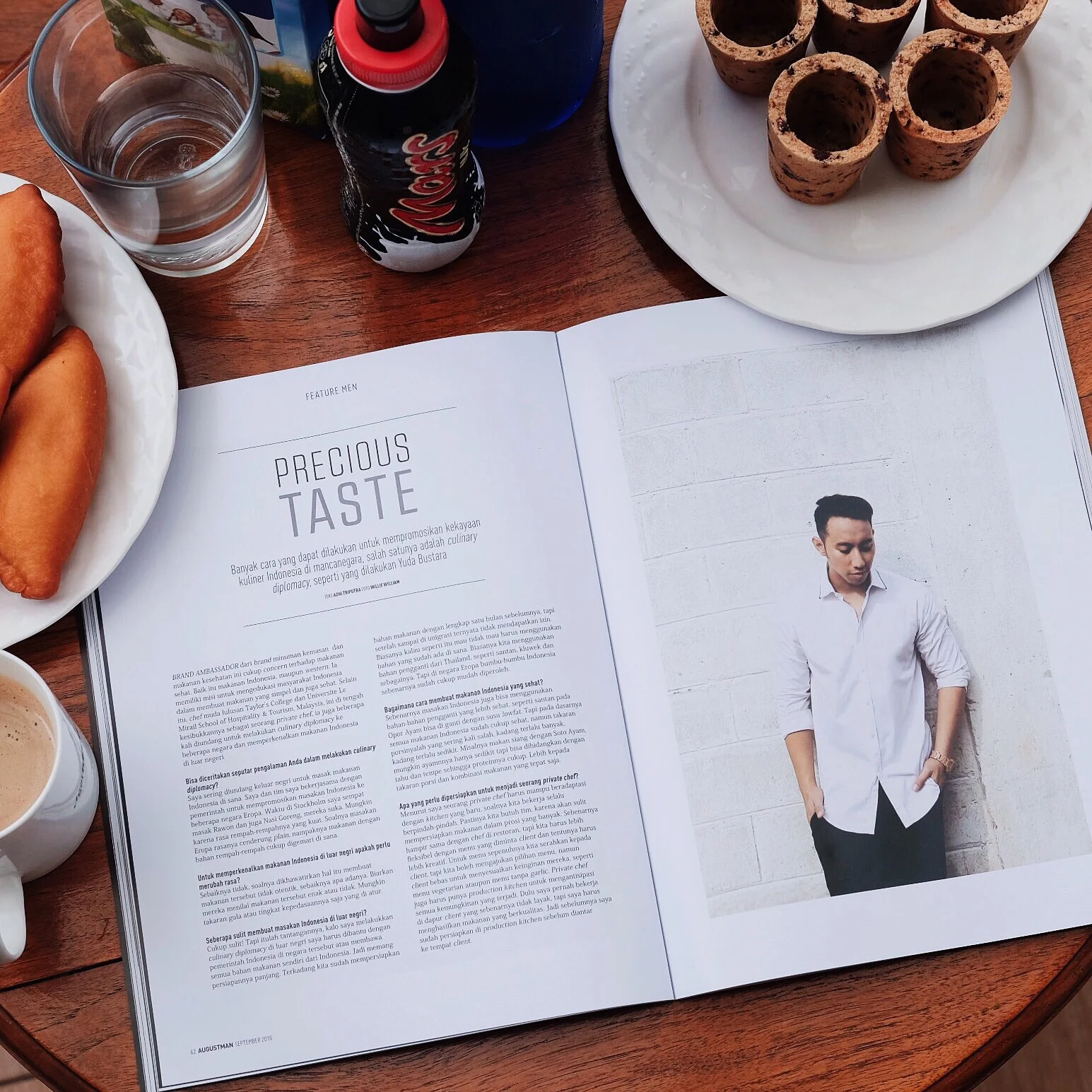 Featured in Augustman magazine, talking about Gastrodiplomacy or how i promoting Indonesian food to the world
