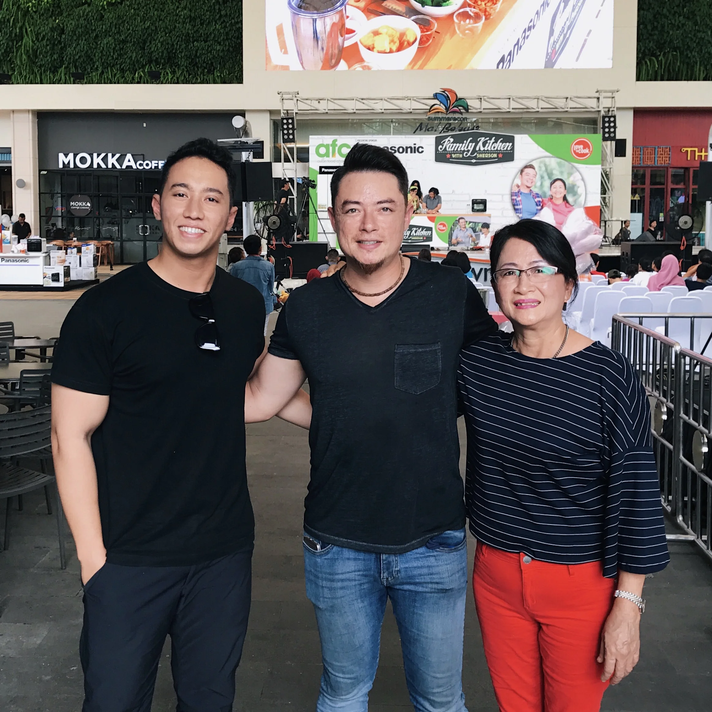 With Chef Sherson and his Mom at AFC event