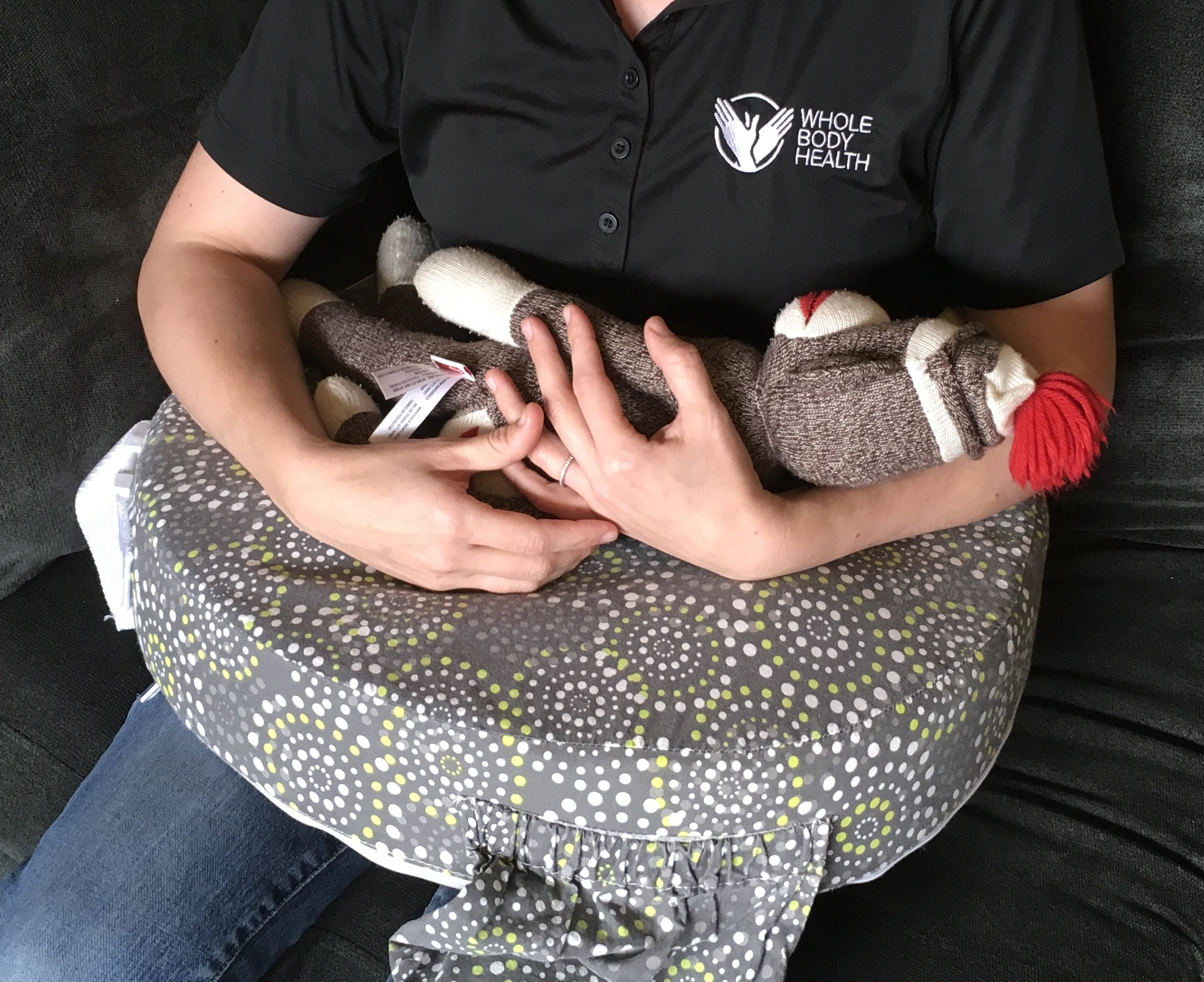 JUST a nursing pillow without an extra pillow underneath