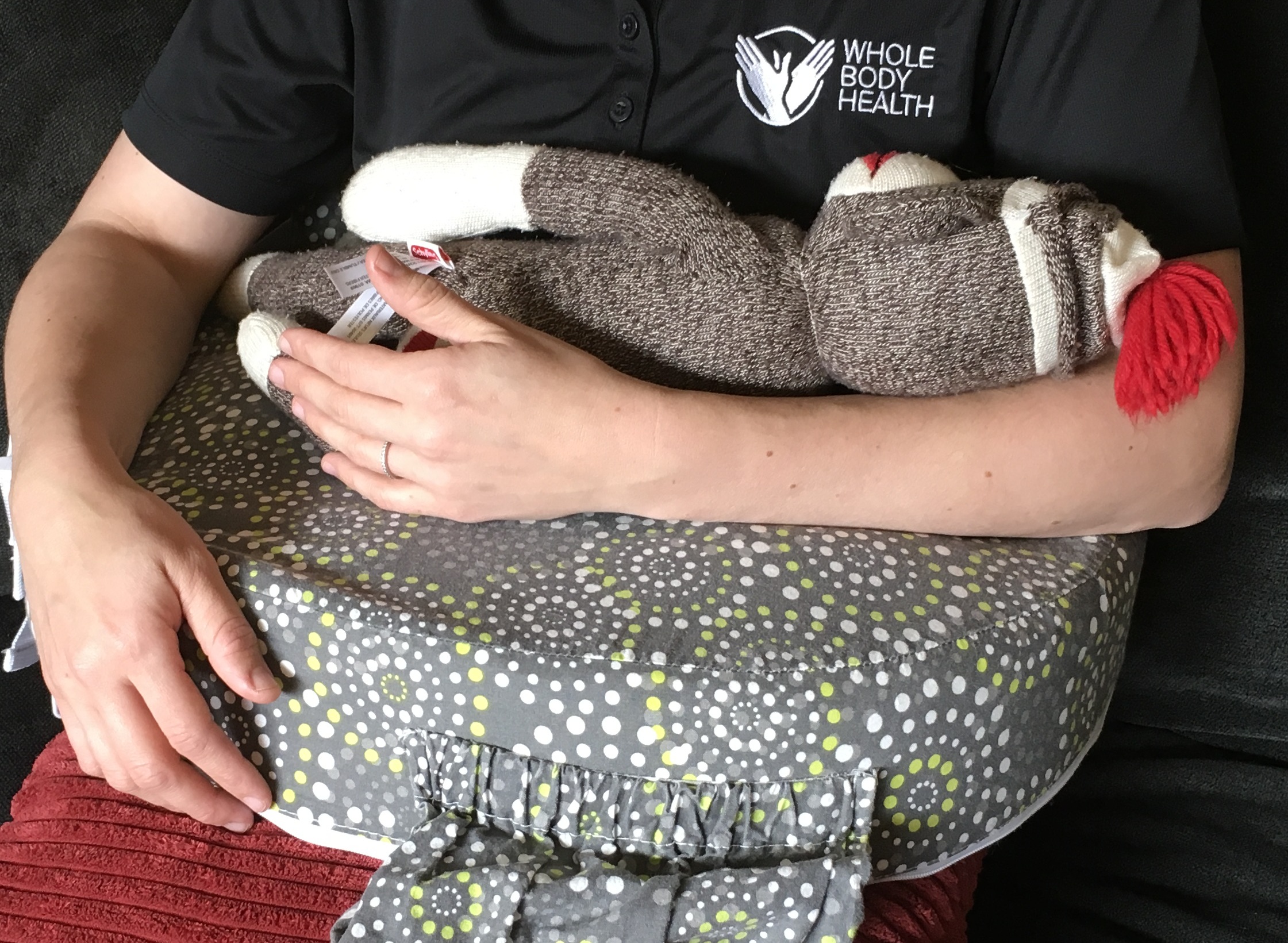 A relaxed wrist and hand