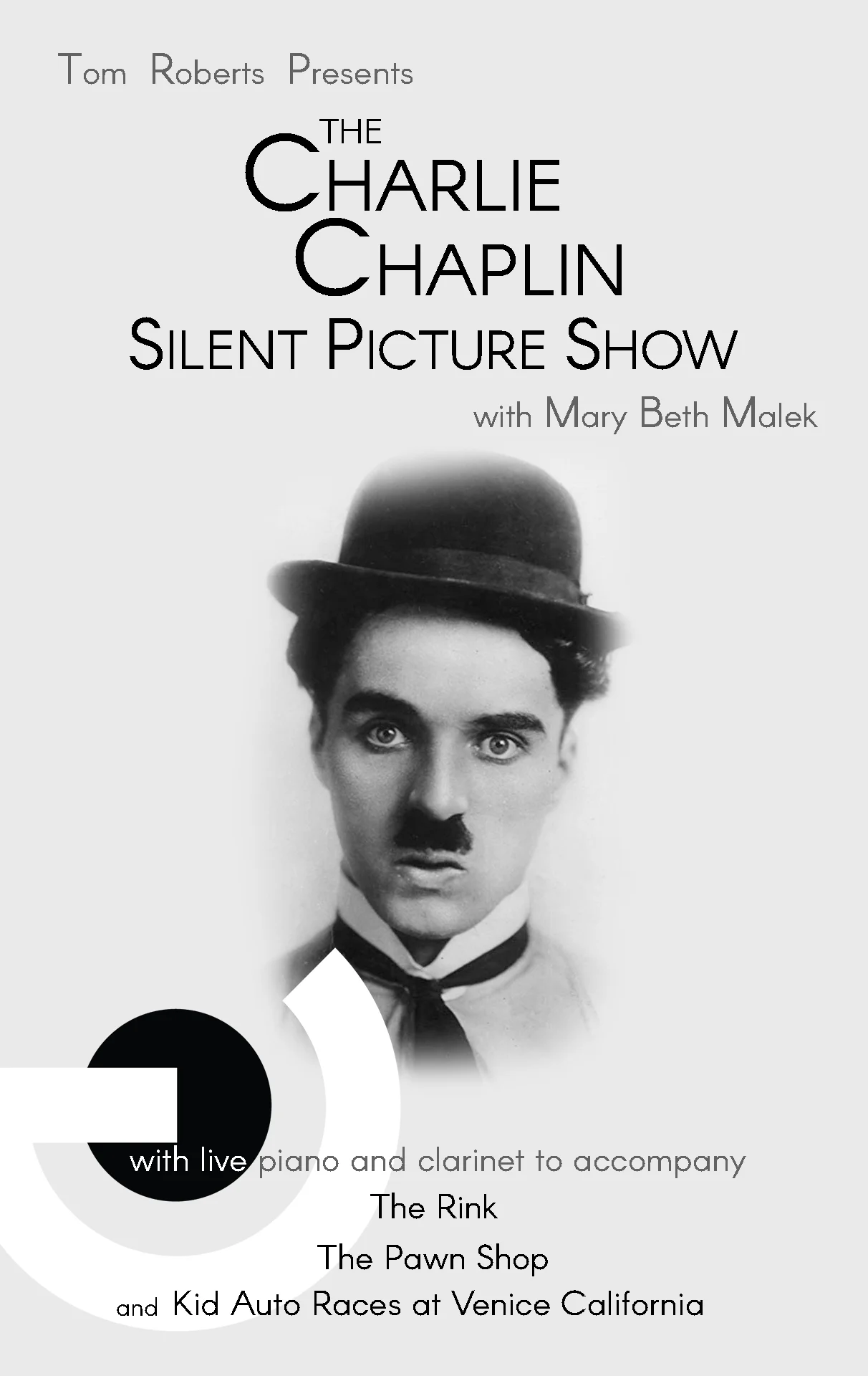 The Charlie Chaplin Silent Picture Show with Tom Roberts and Mary Beth Malek
