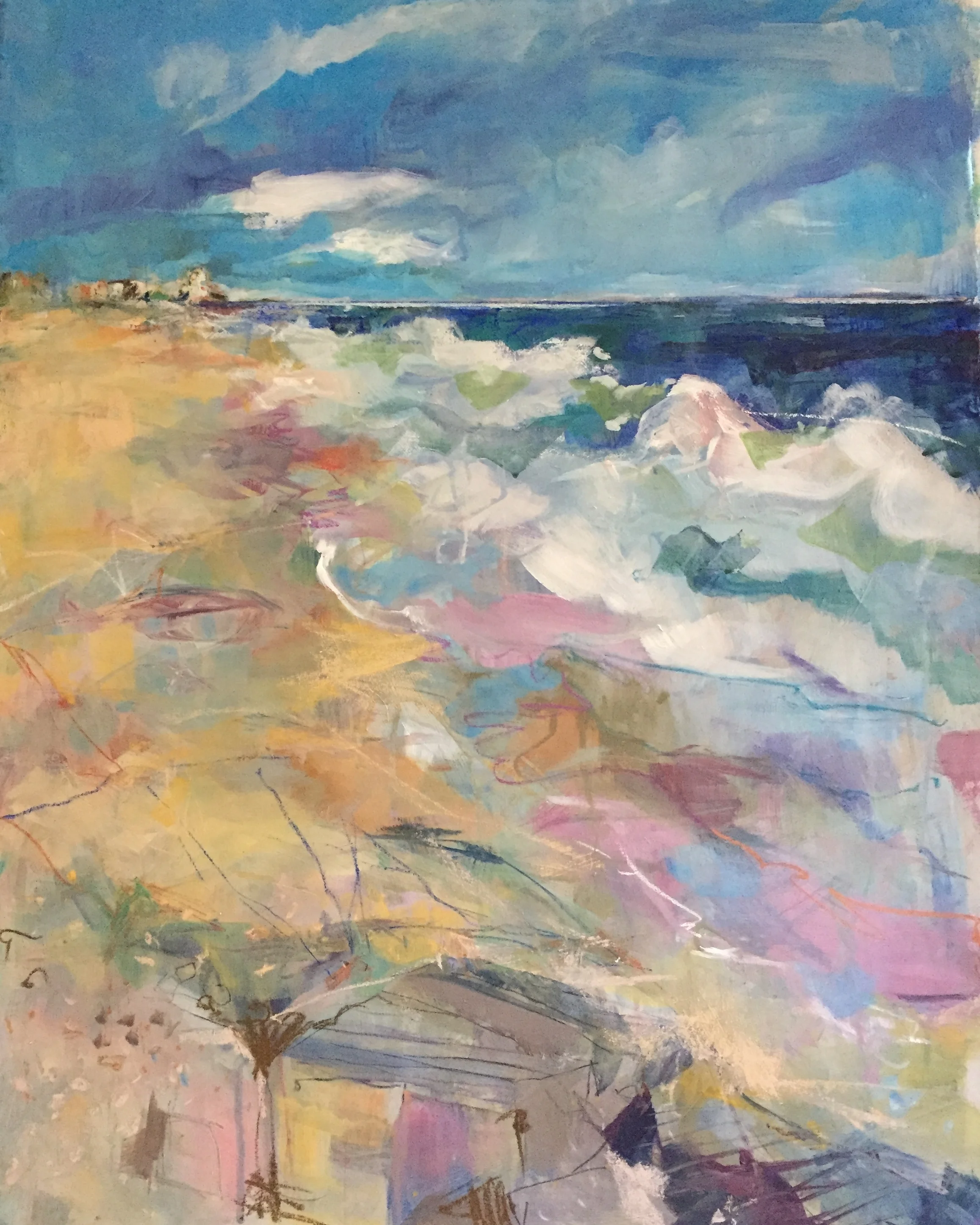 "Shoreline Disrupted"    (Private Collection)