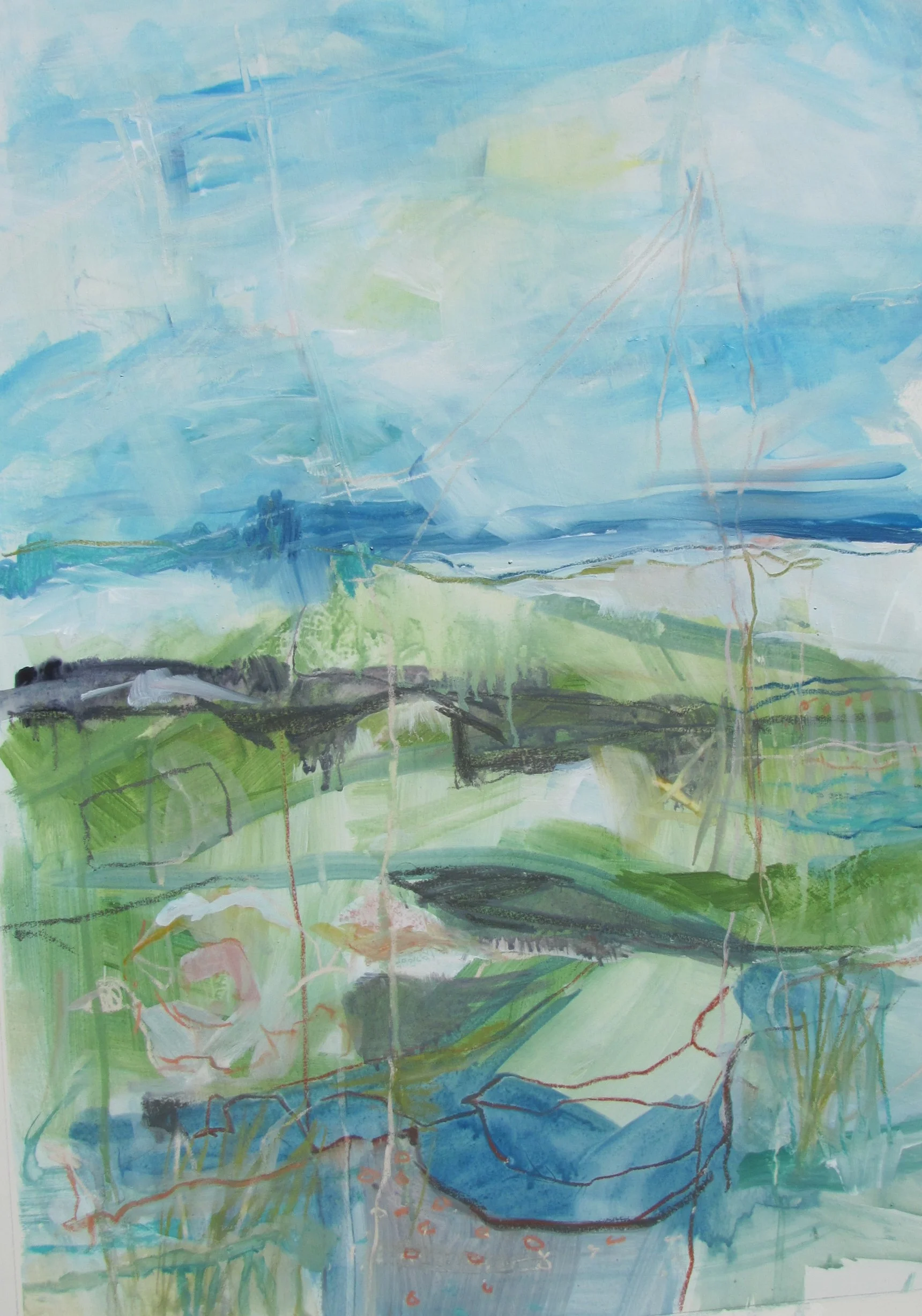 "Water/Sky - Shells on the Beach"    