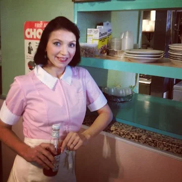 As diner waitress, in The Americans
