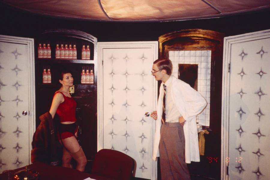 Mrs. Prentice in What the Butler Saw, by Joe Orton