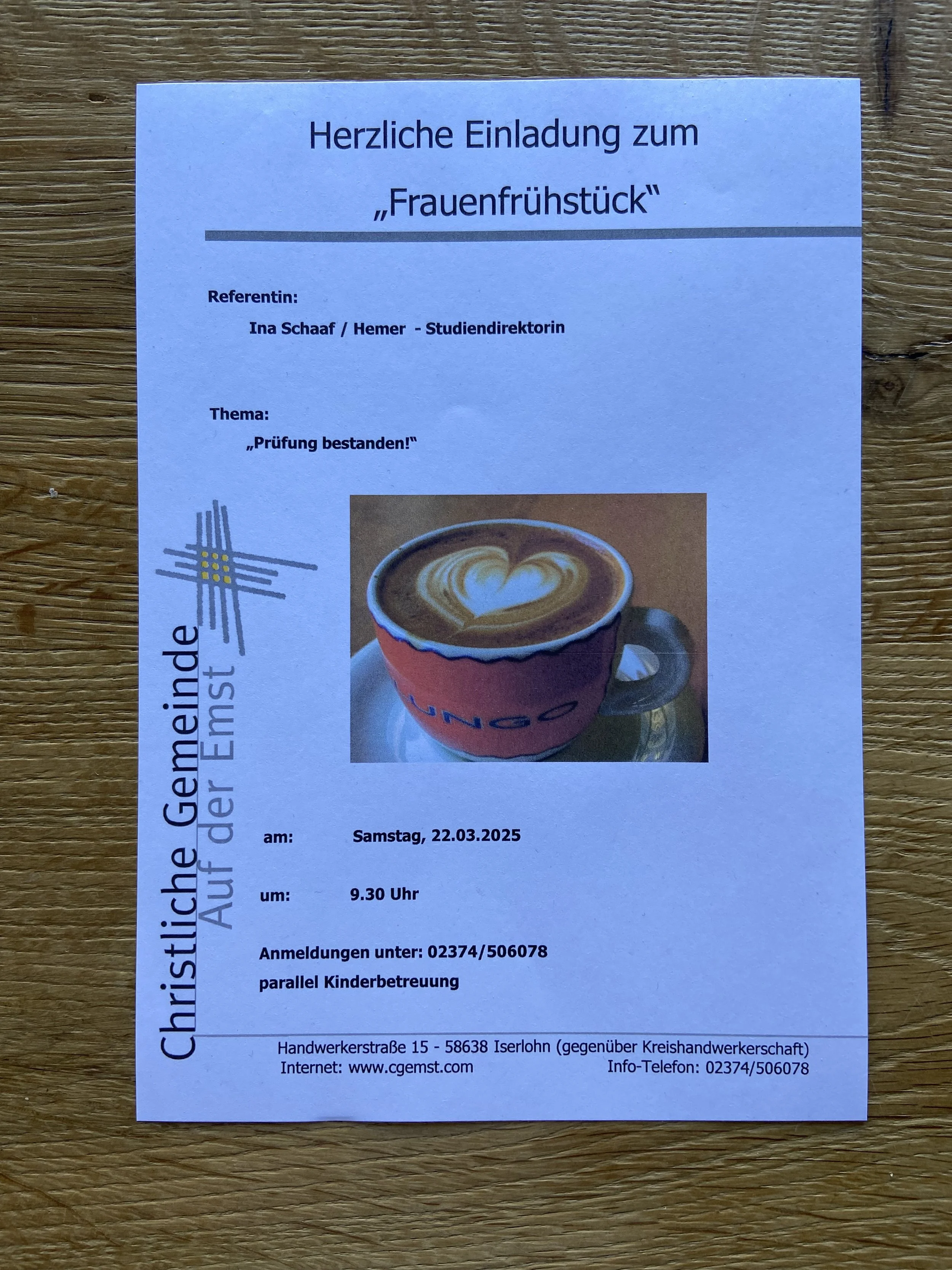 Frauenfrühstück am 22.03.2025