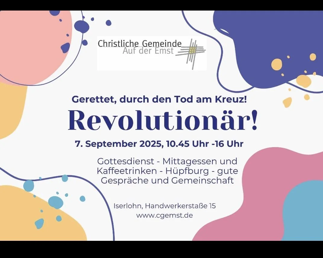 “Revolutionär” - Gottesdienst am 07.09.2025 Zu den Infos