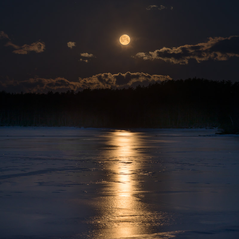 Moon When Eyes Hurt From Bright Snow I