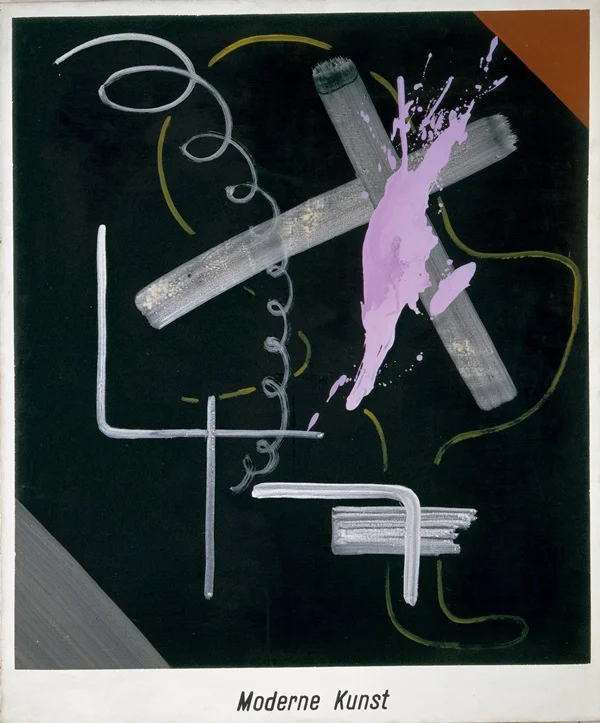 Sigmar Polke, Modern Art ( Moderne Kunst ) (1968). Froehlich Collection, Stuttgart. © 2014 Estate of Sigmar Polke/ Artists Rights Society (ARS), New York / VG Bild-Kunst, Bonn.