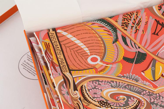 Hermès " De La Mer Au Ciel " silk twill scarf, c. 2014, designed by Laurence Bourthoumieux, Chiswick Auctions (October 2016)