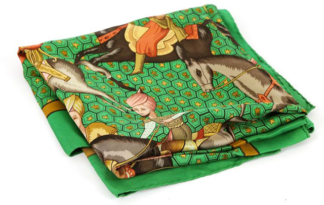 Lot 650 , Hermès "Ispahan" silk scarf, c. 1966, designed by Maurice Tranchant, Chiswick Auctions (December 7)