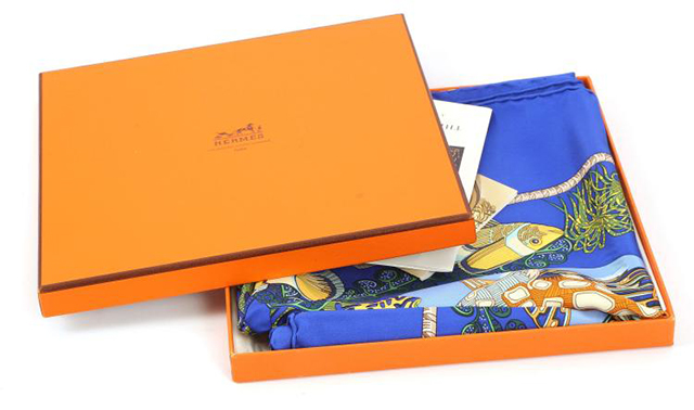 Lot 660 , Hermès Grand Fond silk scarf, c. 1992, designed by Anne Faivre, Chiswick Auctions (December 7)