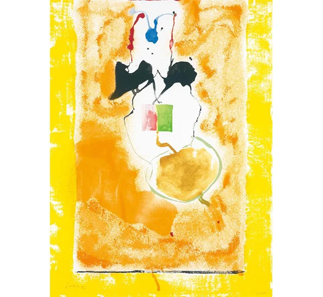 Lot 21, "Solar Imp." by Helen Frankenthaler, color screenprint, numbered 60/126, Swann Auction Galleries (November 15)