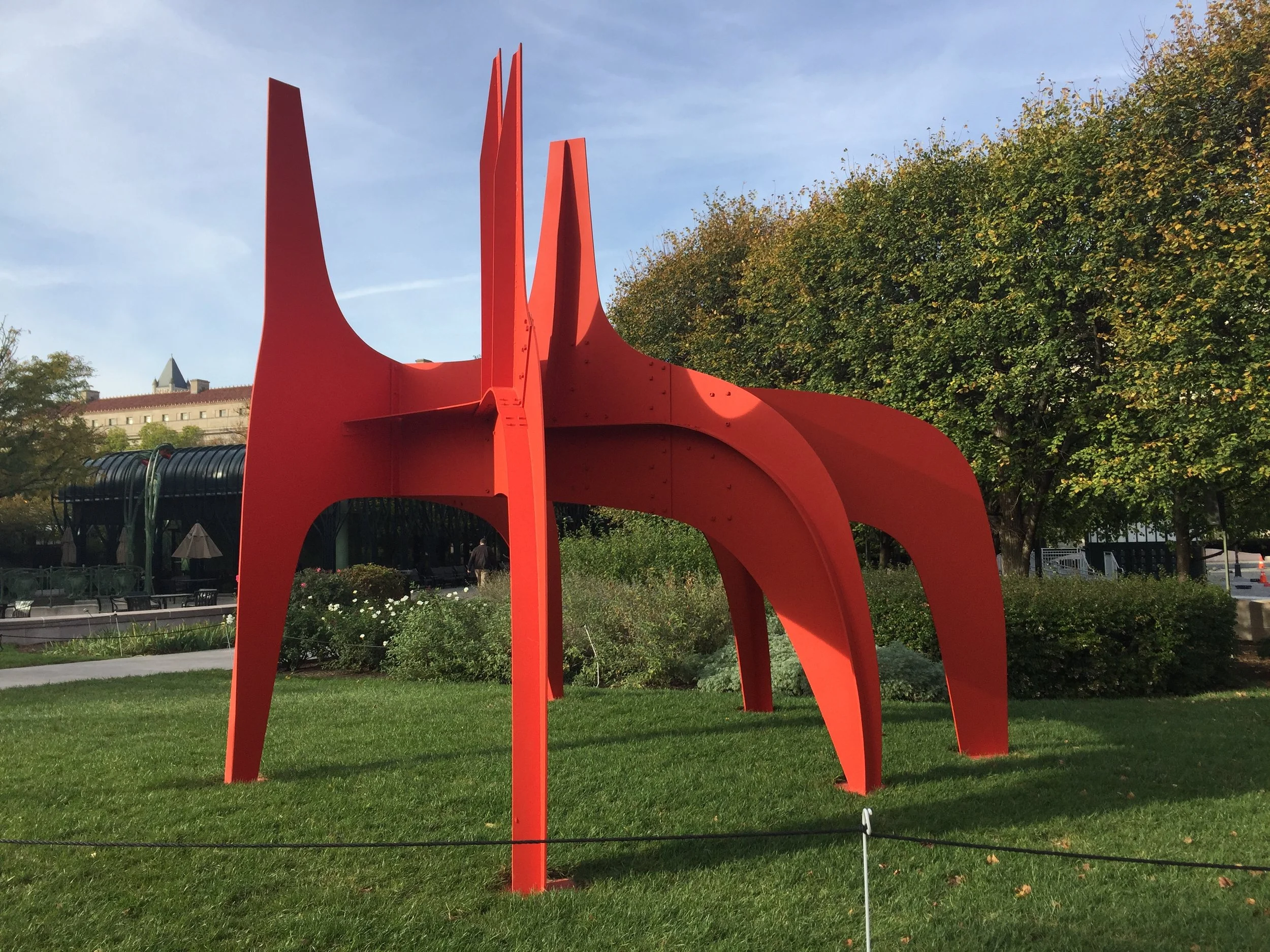 Alexander Calder. Chevalier Rouge (Red Horse), 1974. Painted sheet metal. Courtesy Calder Foundation, New York. 