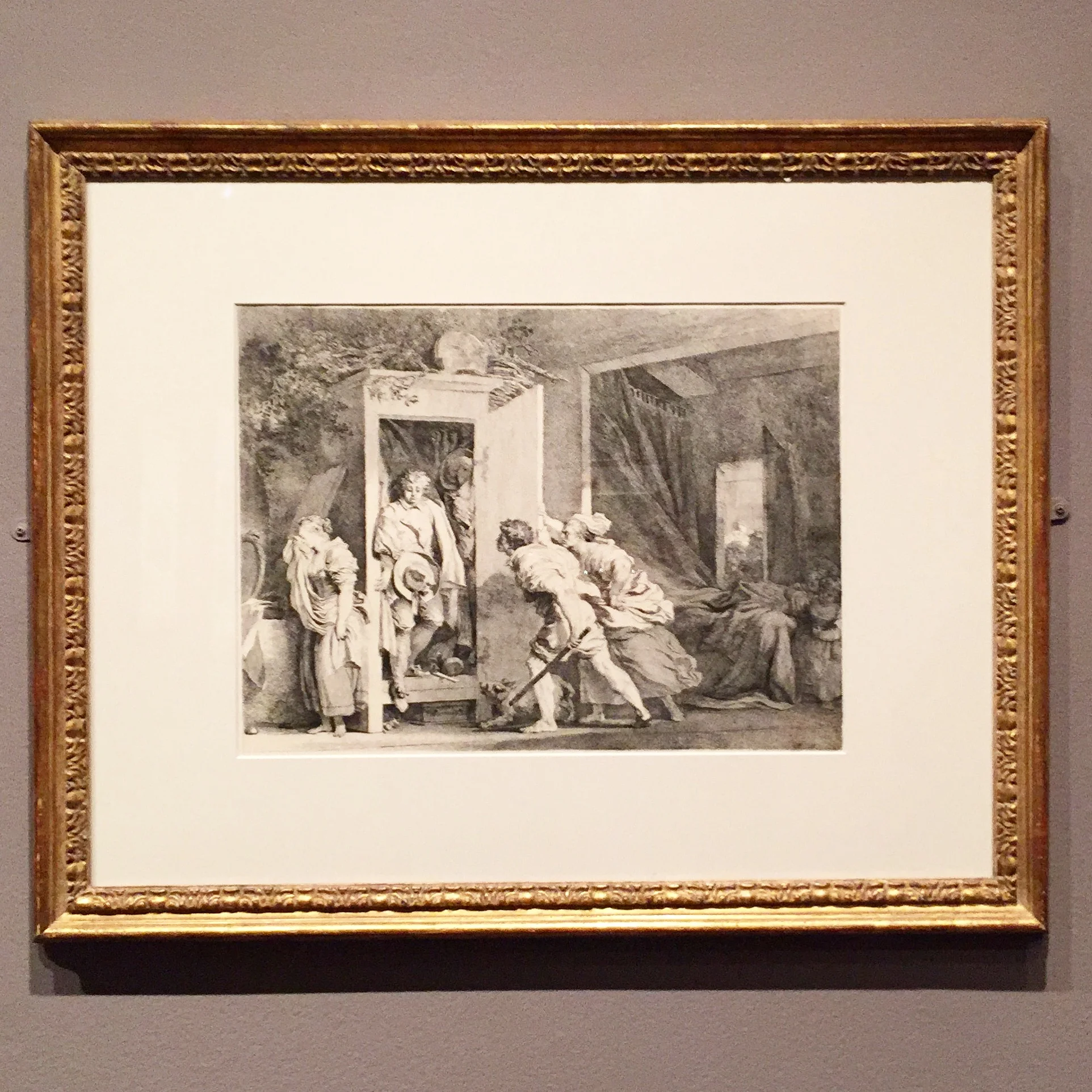 Jean Honoré Fragonard. The Armoire, 1778. Etching, first state of four. 