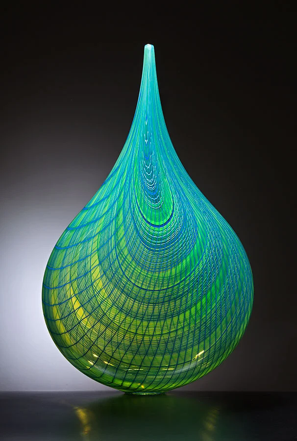   Travertino , 2016; 26.25 x 15.75 x 8.5 inches; blown glass 