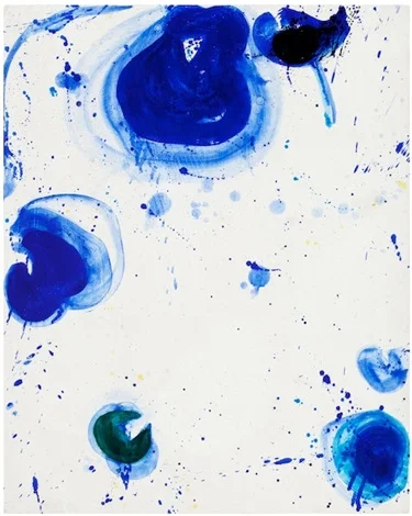 Sam Francis. Blue Balls, 1960. Oil on paper.