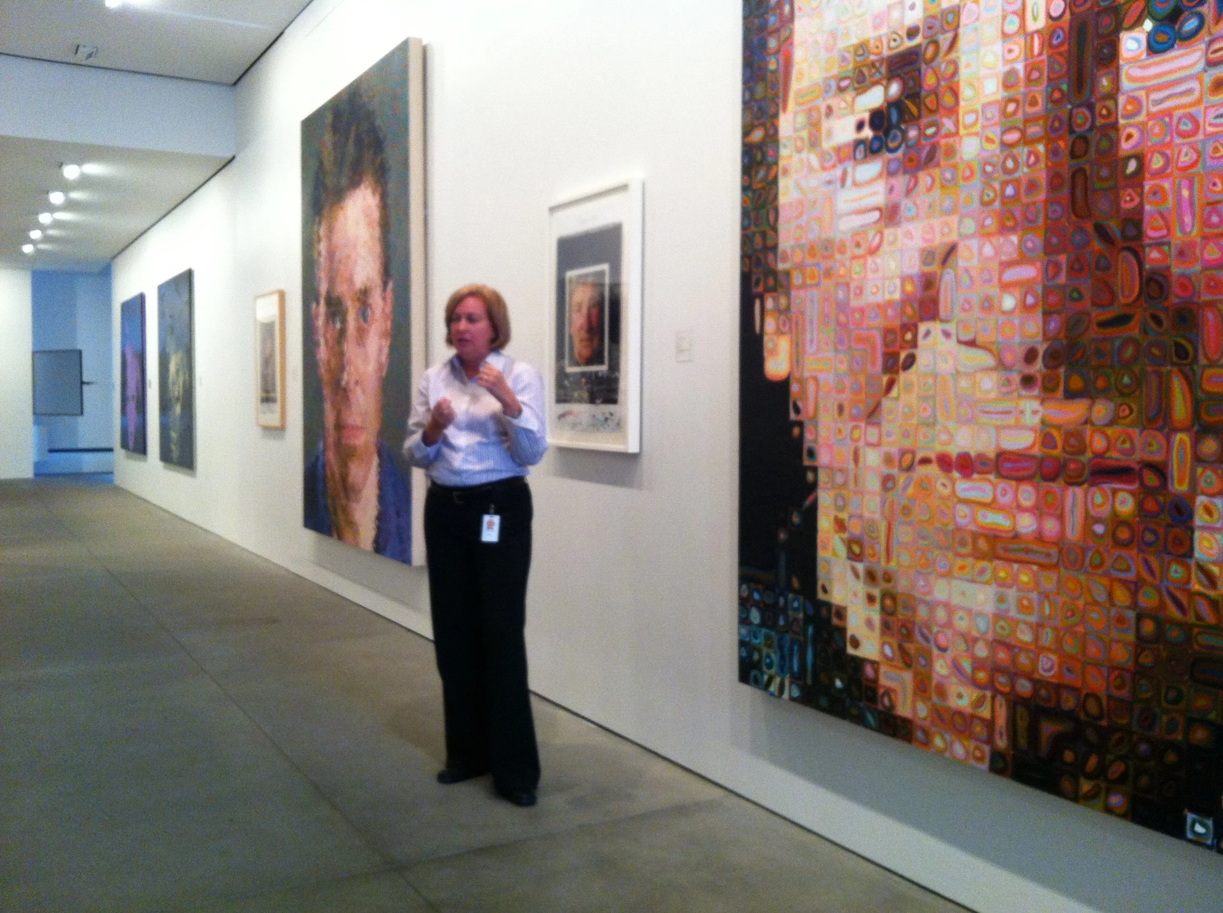 GAP Collection Curator hosting a private tour of the Fisher Art Collection