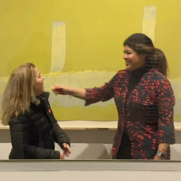 Micaela van Zwoll and Edith Mondragon, Mixografia Director and Curator.