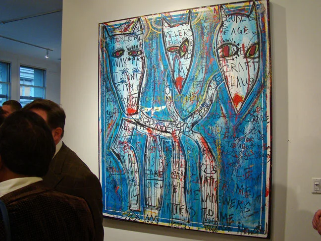 Installation view of Jason Newsted’s exhibition in San Francisco, 2010.