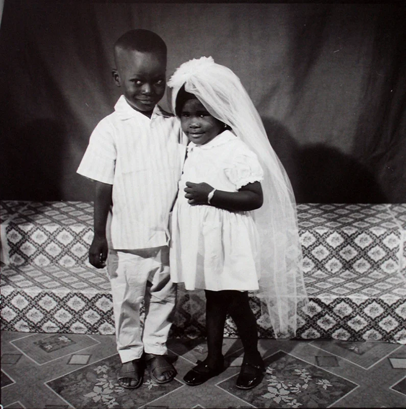 Malick Sidibe, Deja des Futurs Amoureux, 1976, gelatin silver print, 20 x 16 inches. Jack Shainman Gallery.