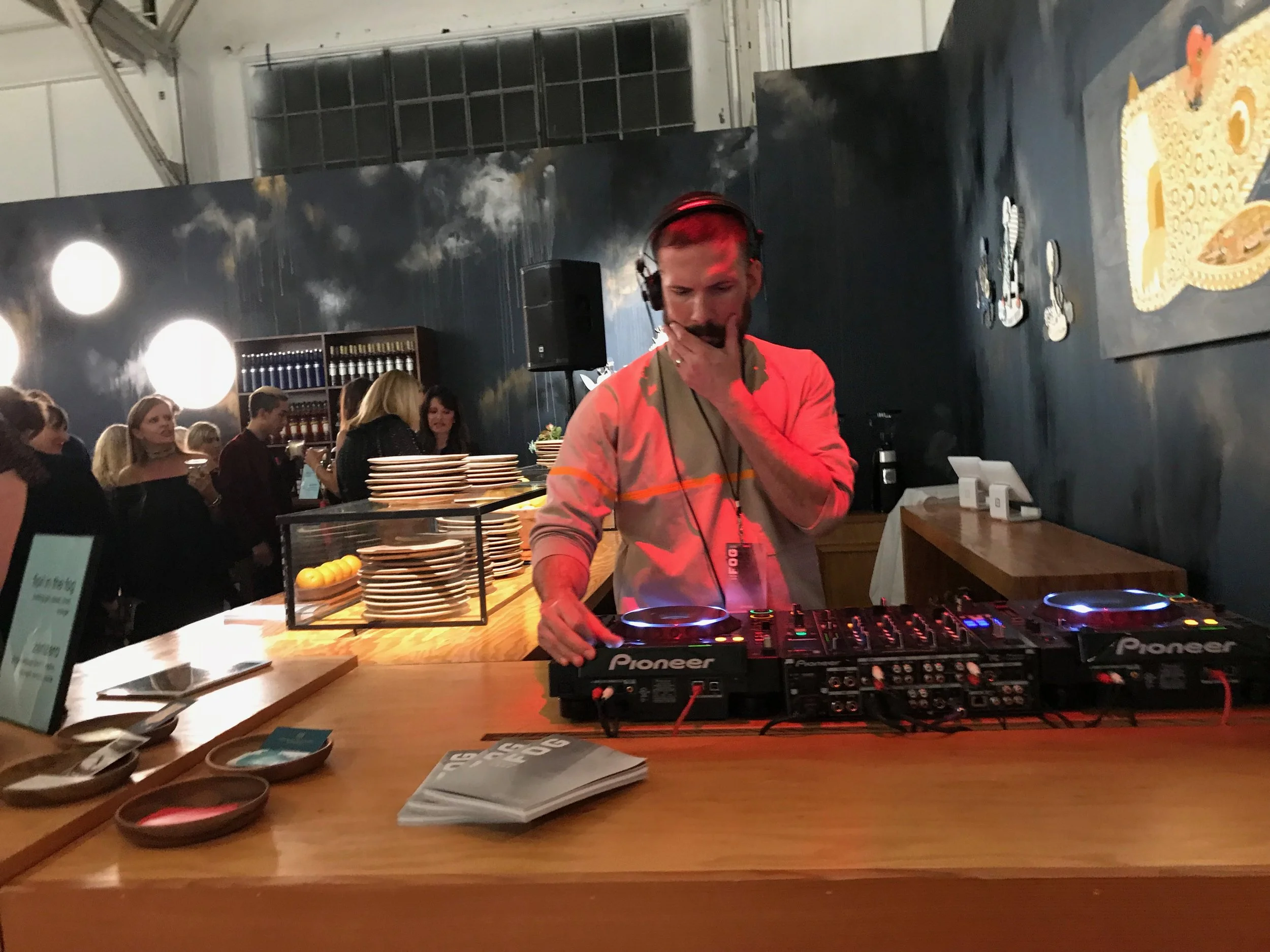 Yes, the DJ at the opening gala for FOG Design+Art was pretty good! After all, an art fair is about all kinds of art.