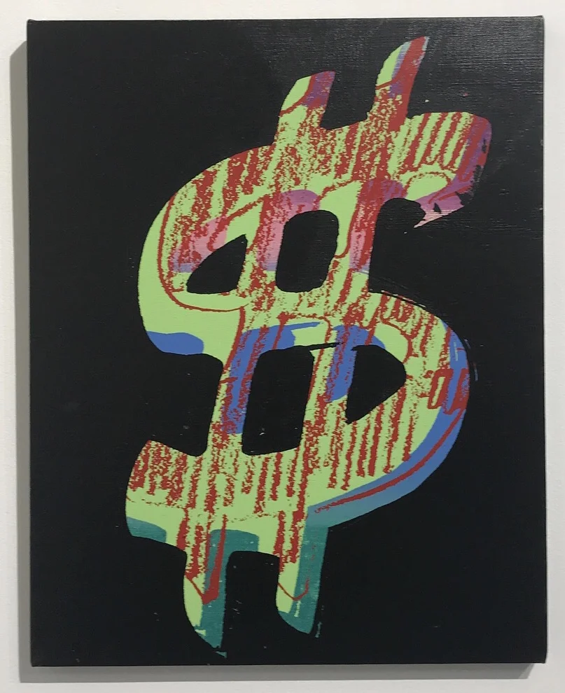 Andy Warhol (1928-1987). Dollar Sign, 1981. Stamped twice with the Andy Warhol Foundation for the Visual Arts Inc. and the Estate of Andy Warhol stamps and numbered 'PA30.023' (on the reverse), numbered again 'PA30.23' (on the stretcher). Synthetic …