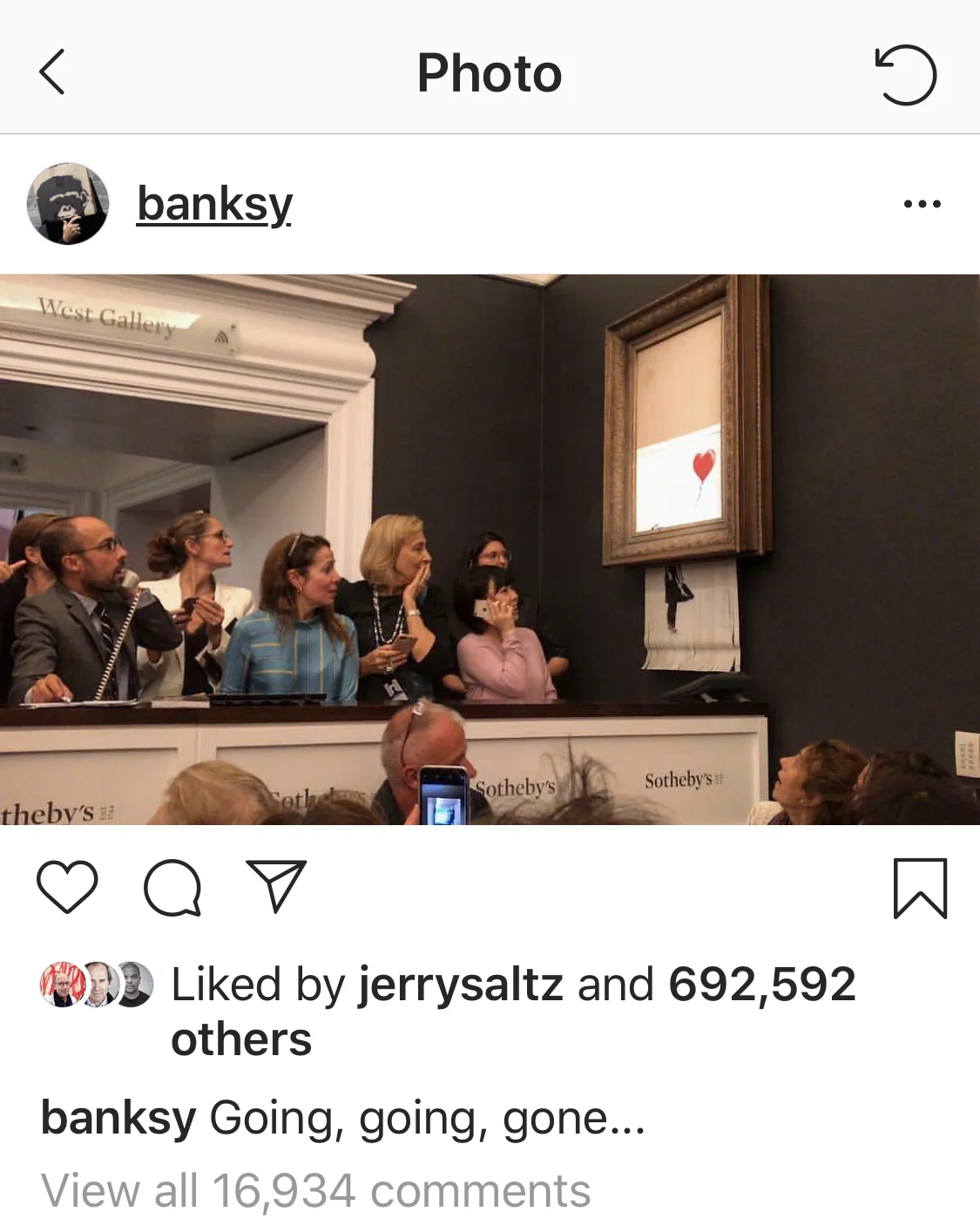 The drama of that Banksy sale at Sotheby's