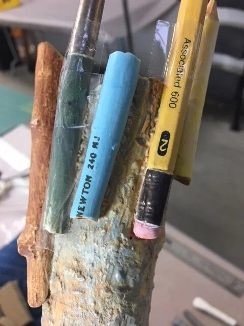  A guest was enthralled by the details of this life-sized porcelain sculpture by Richard Shaw and lost his balance, causing the sculpture to break. Our colleague successfully restored the work. We suggest placing fine and fragile works of art away fr