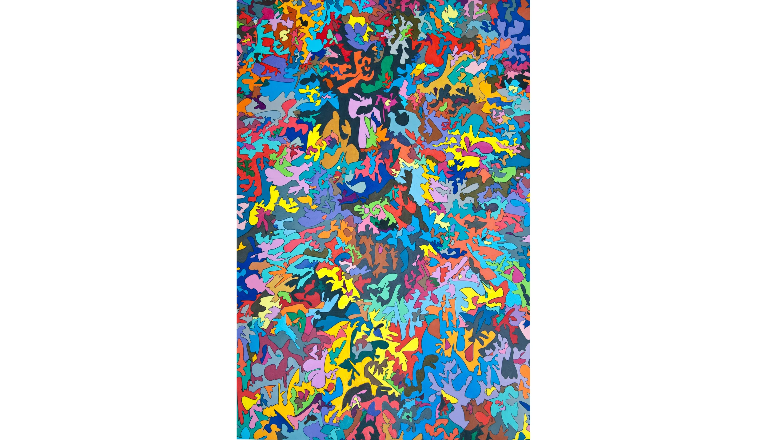 Untitled (Multiman), 2011, color pencil on paper, 60 x 40 in. 