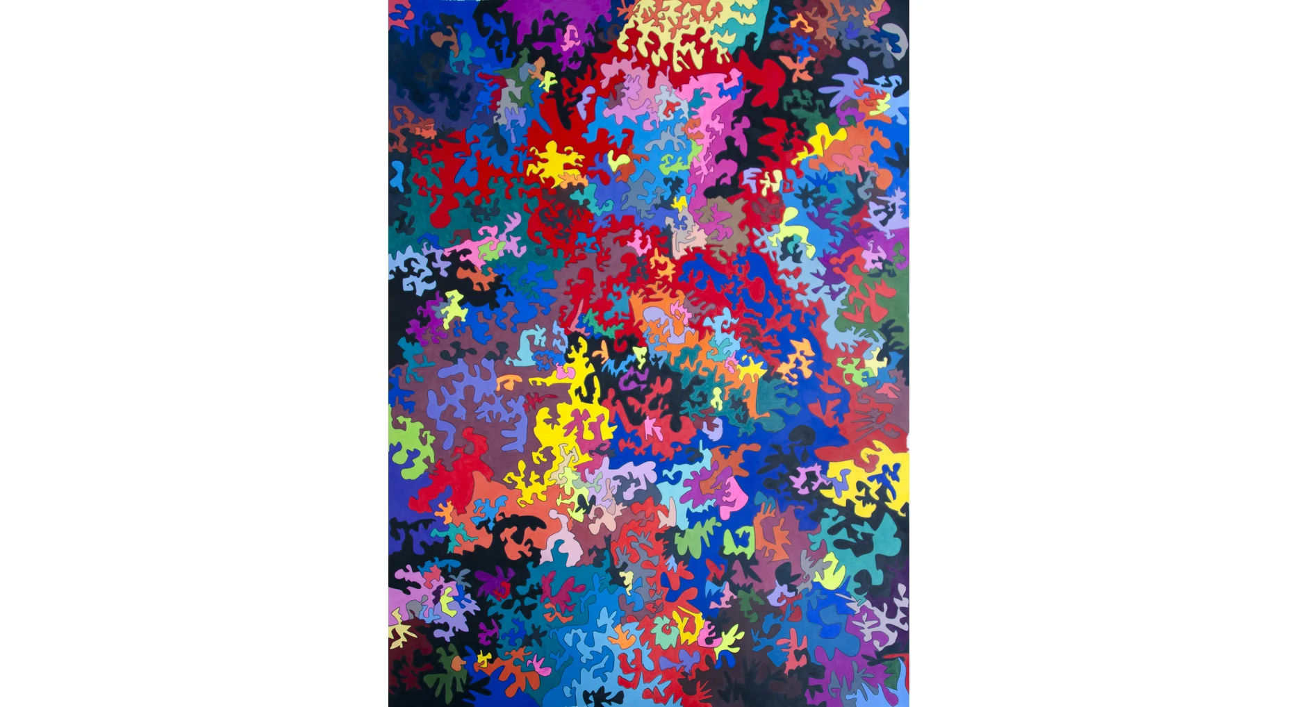 Untitled (Field States), 2013, color pencil on paper, 60 x 40 in. 