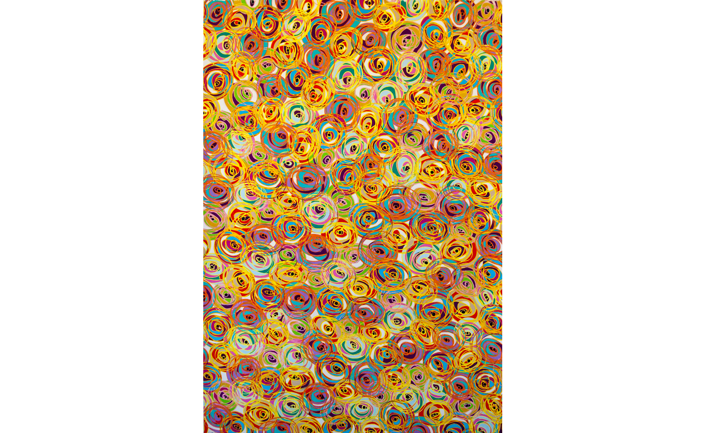 Untitled, 2010, color pencil on paper, 58 x 40 in.