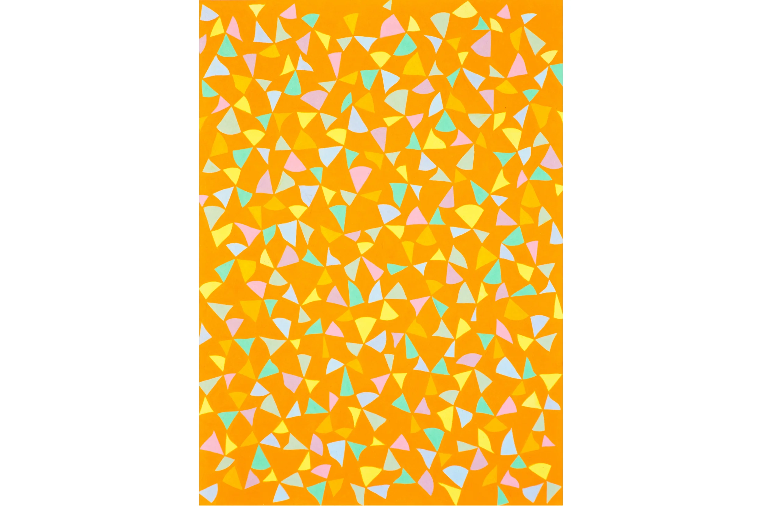 Untitled (Seirpinski Matrix), 2011, color pencil on paper, 22 x 16 in.