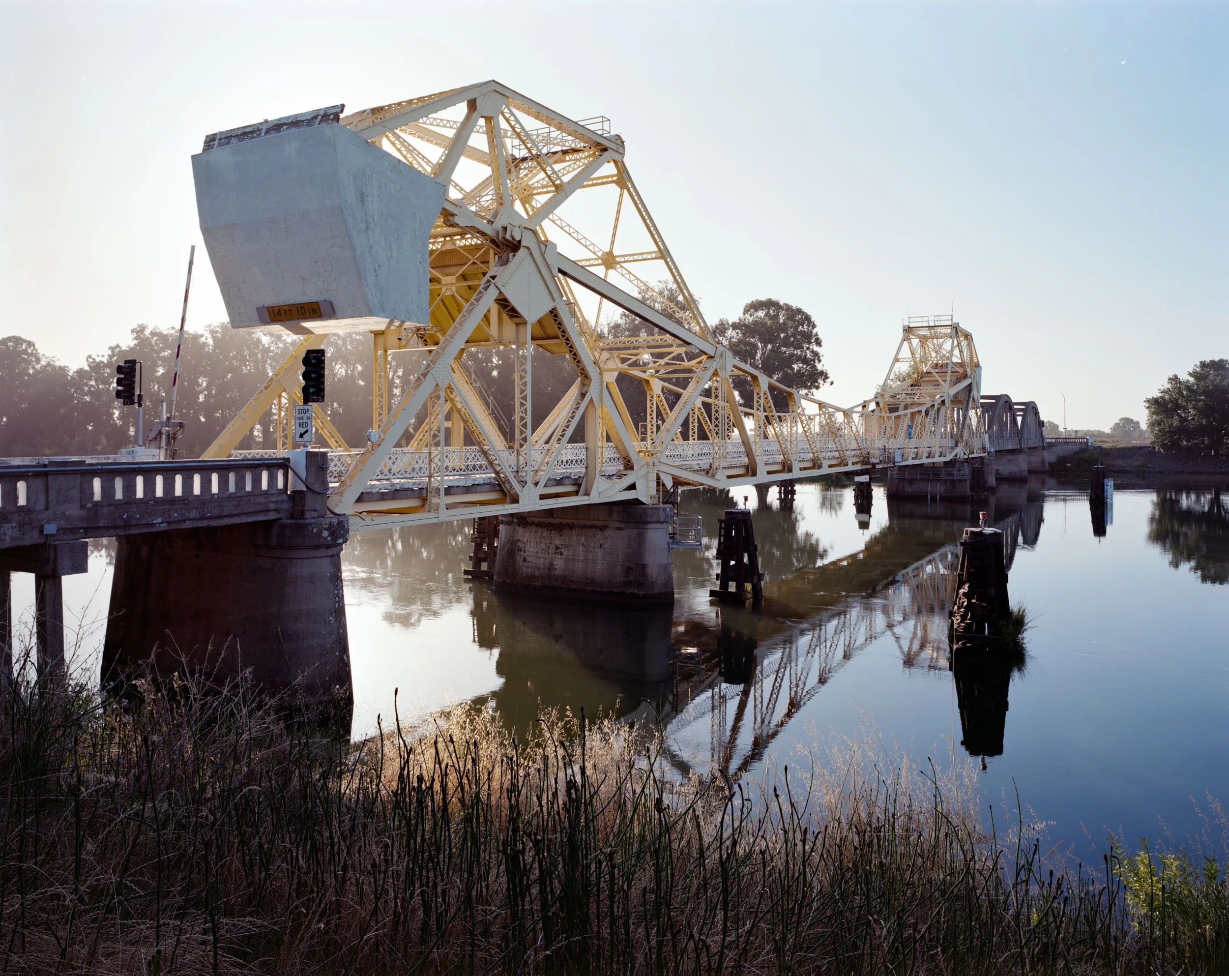 Isleton Bridge, Isleton, California - shot on large format 4x5 film