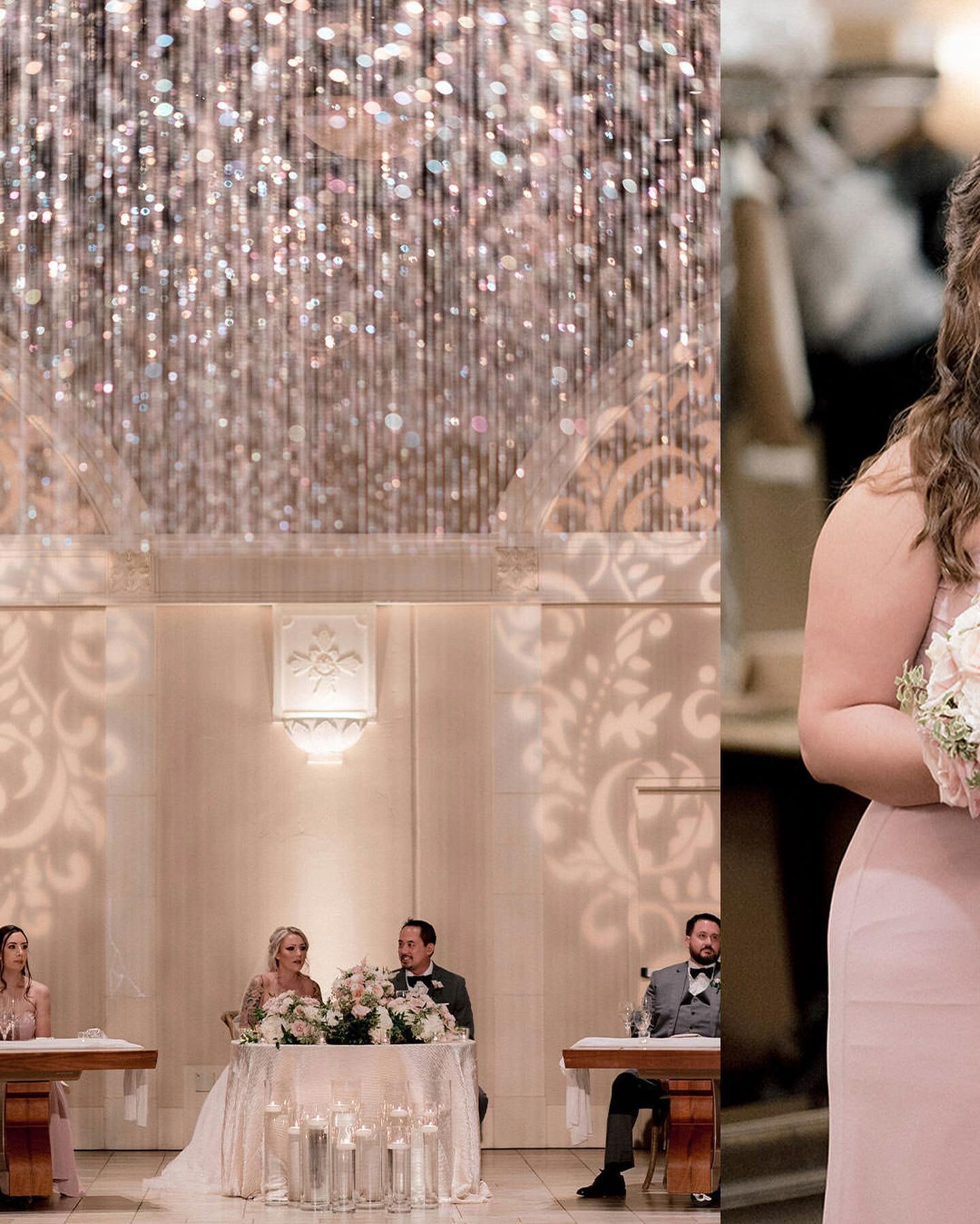 Congrats to the new Mr. &amp; Mrs. Quintana (@mia_destinee and @bcquintana) who were showered with many blessings (including abundant rain)! The crystal chandeliers with their suspended prismatic drops will now forever be a visual memento of their sp