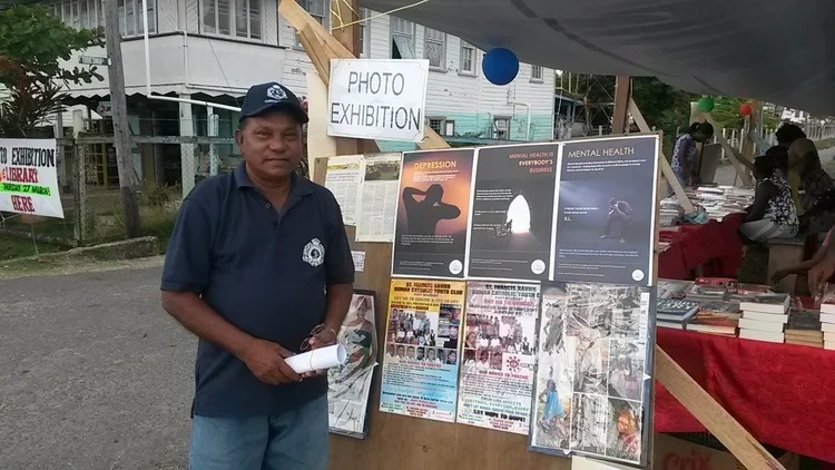 Rev. Kishun at the Photo Exhibition