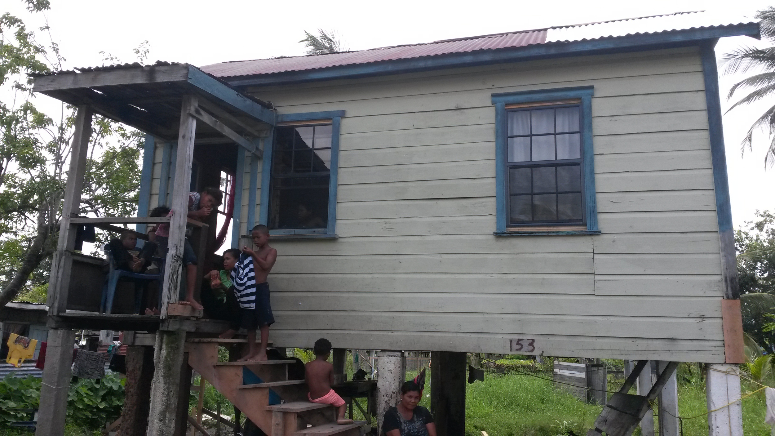 Improvements already visible - new front stairway, windows already installed. Work is continuing on the home. 
