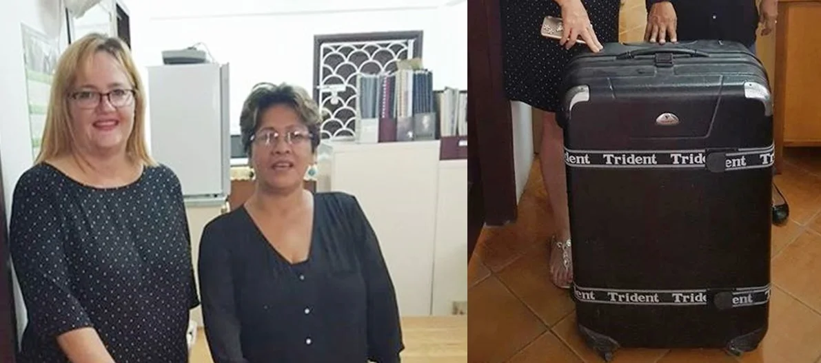 Managing Director of the Guyana Foundation, Susan Isaacs handed over a donation of clothing to the Executive Director of the APA, Jean La Rose on Friday 19th May 2017. The APA is collecting much needed items to send into the villages in Region 8 that have been devastated by the recent floods.