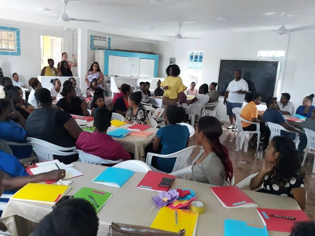Participants at the workshop training session