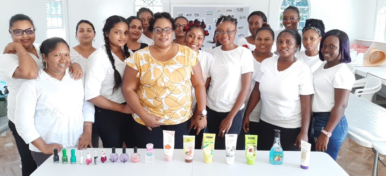 Cosmetology class at the Sunrise Center, 2019