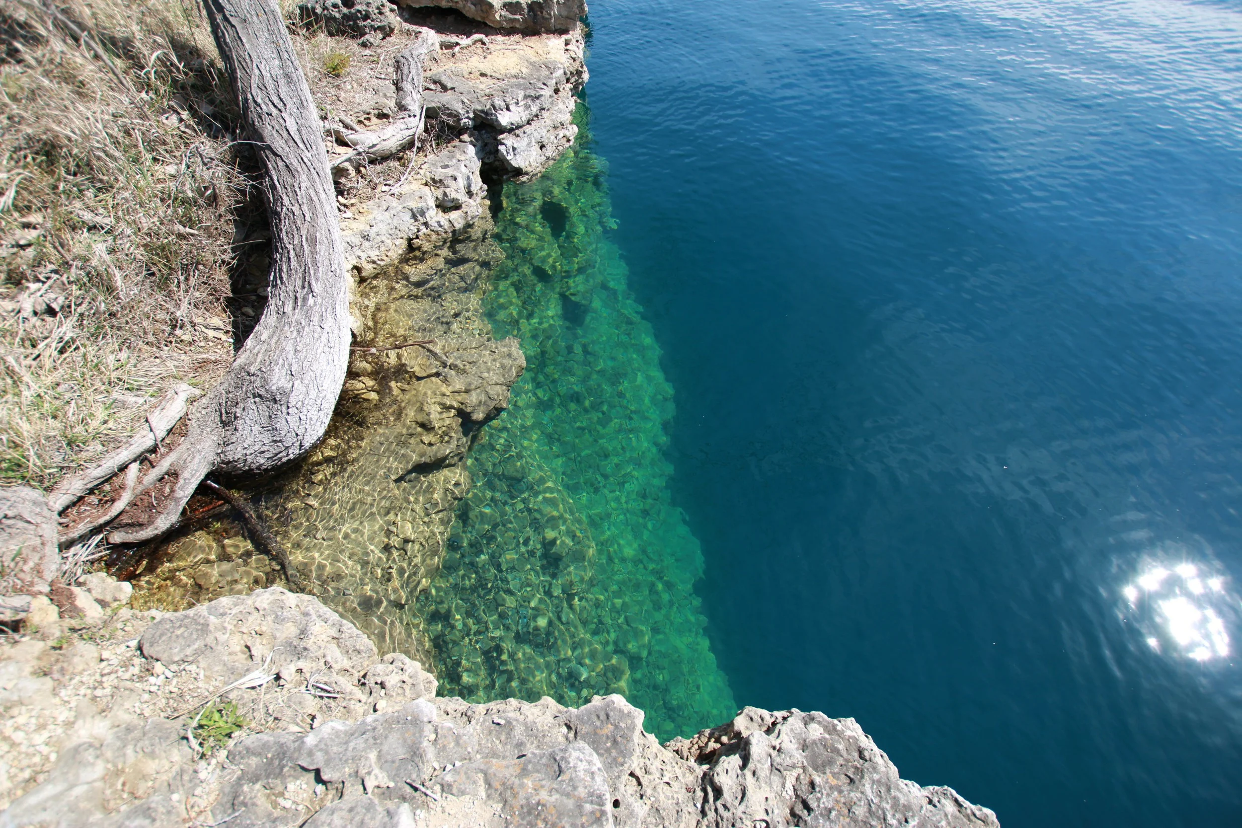 Wonderful visibility at Whitestar Quarry