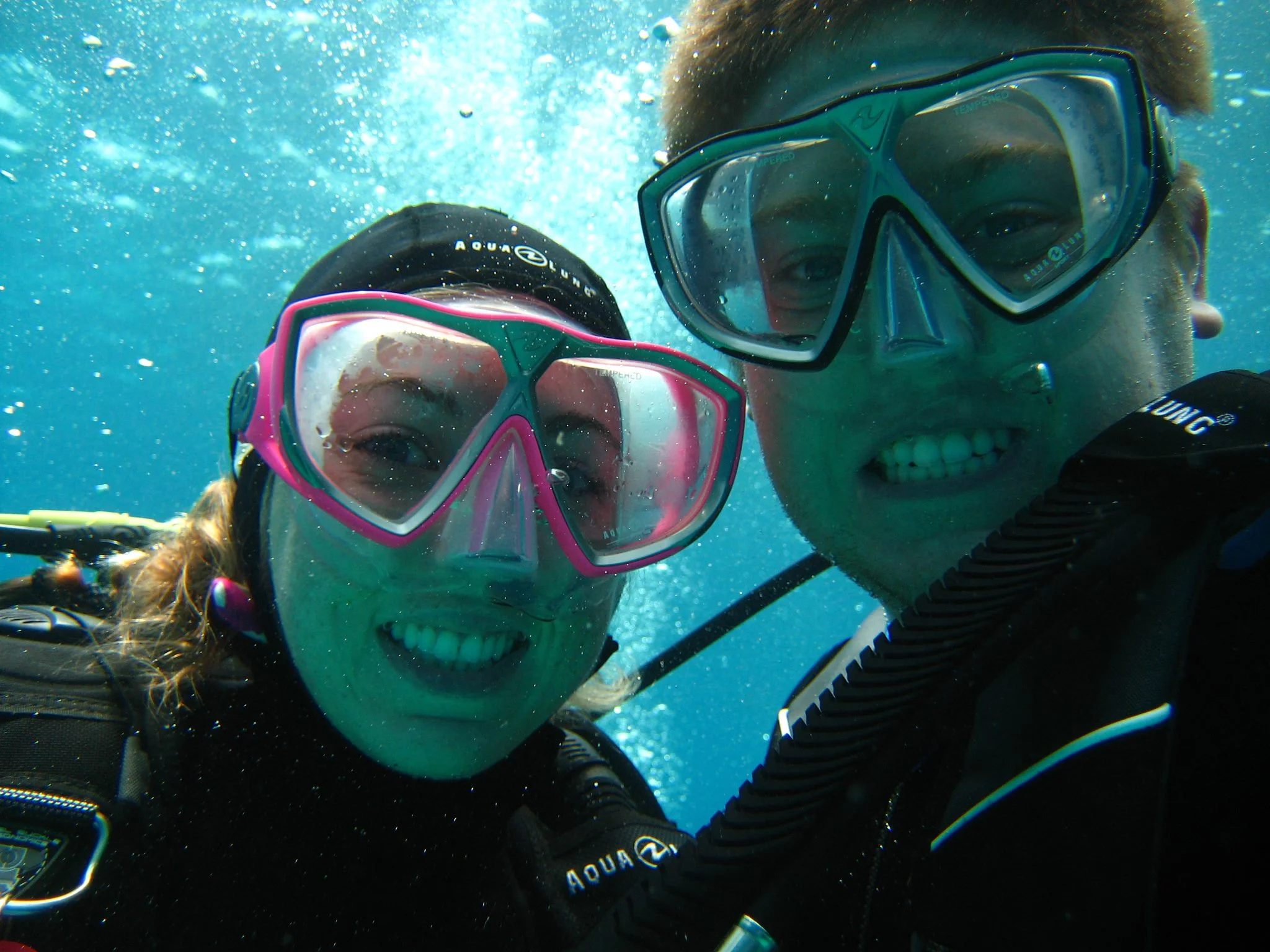 Some of our first dives out of Open Water in Roatan