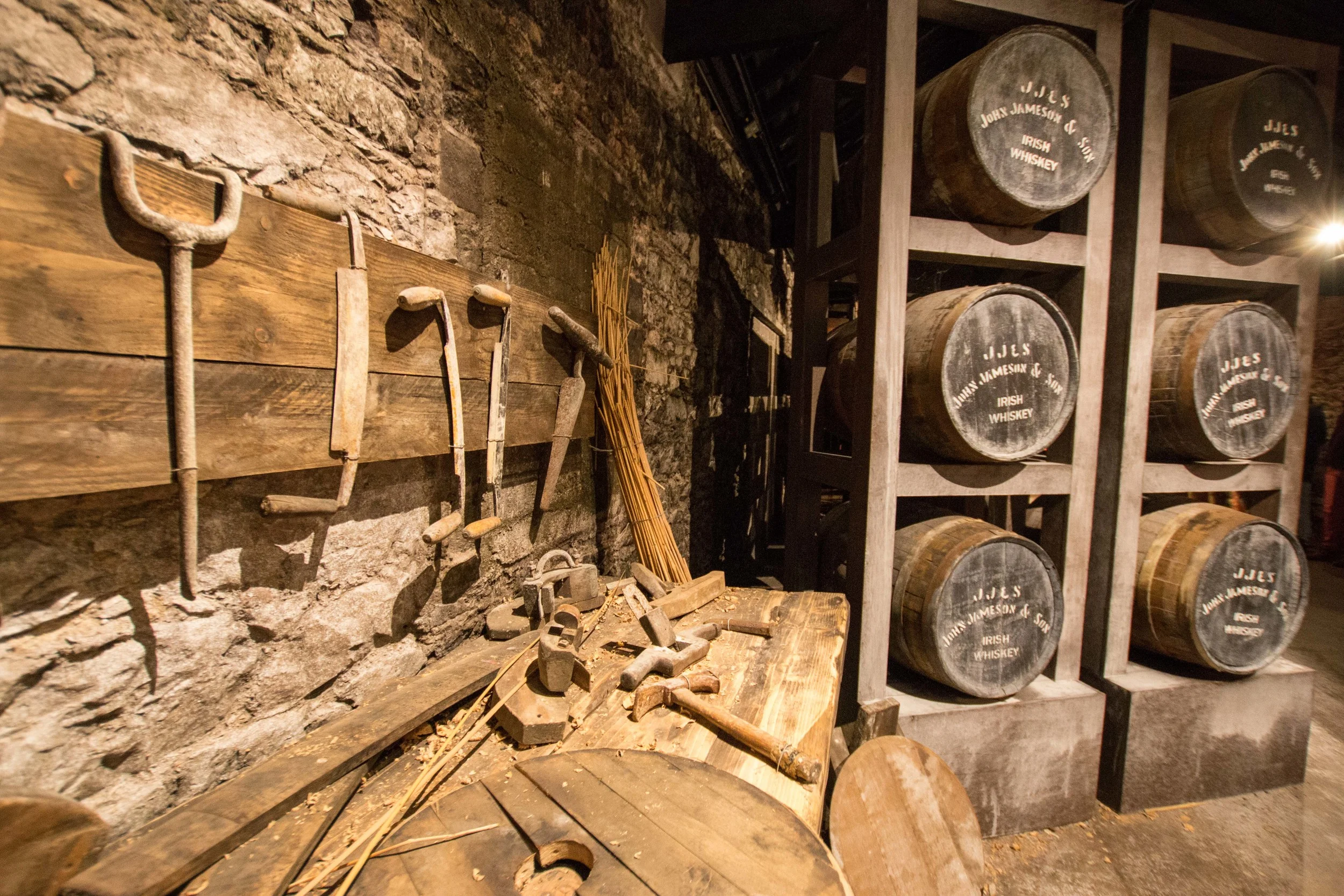 Tools used to manufacture the barrels. 
