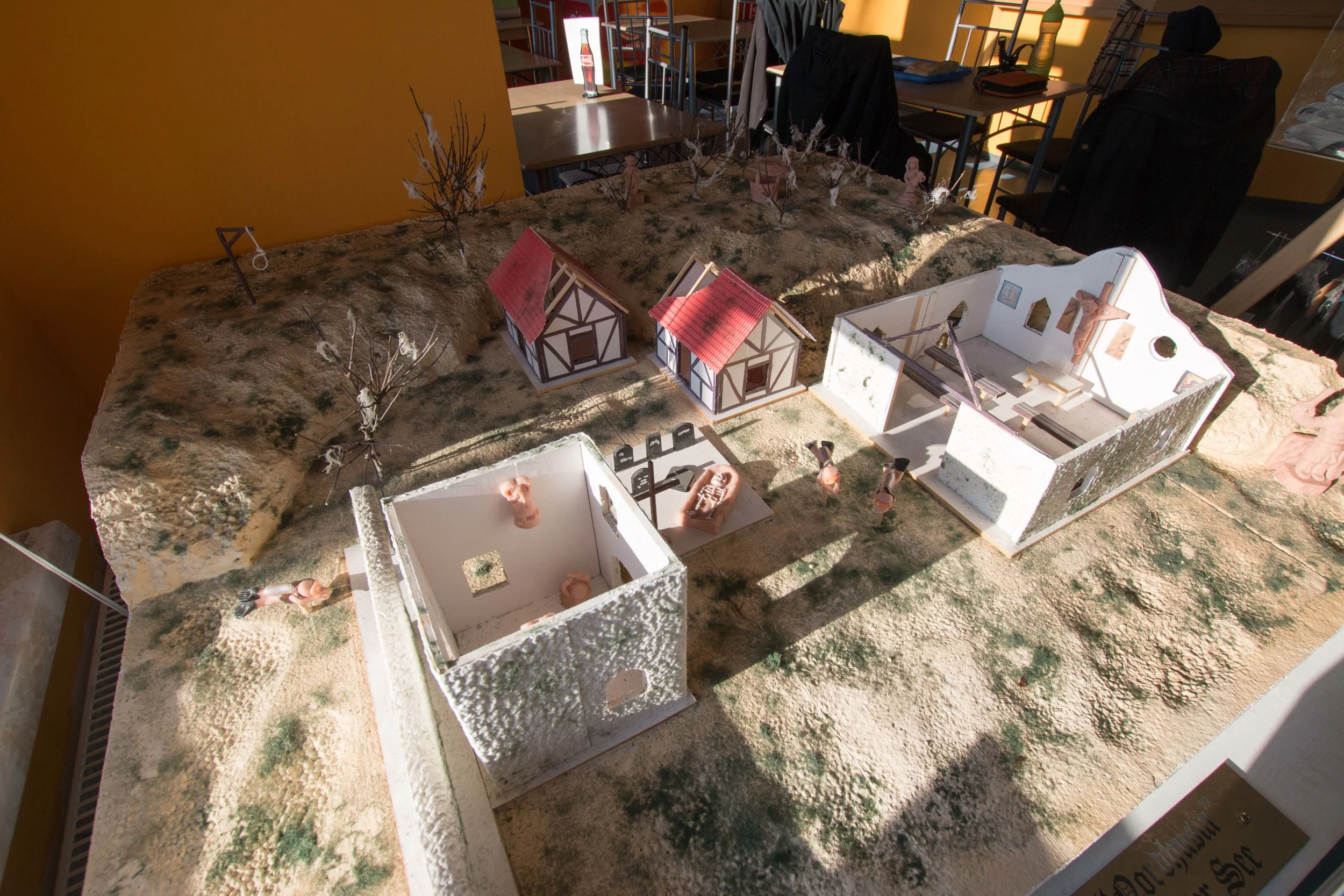 model of the The dive site we visited